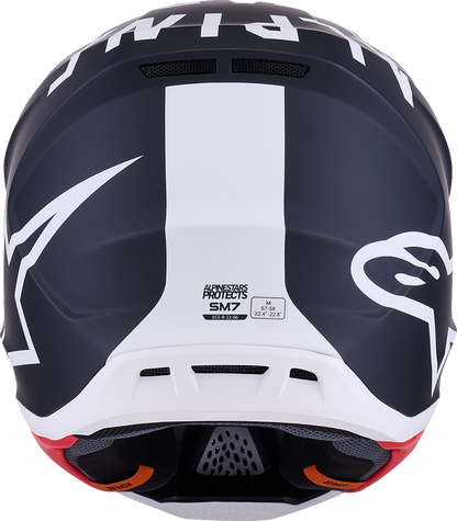 ALPINESTARS, Alpinestars SM7 Dasher Motorcycle Helmet - Matte Black/White, Medium