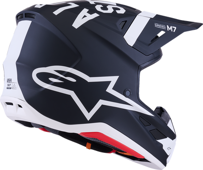 ALPINESTARS, Alpinestars SM7 Dasher Motorcycle Helmet - Matte Black/White, Medium