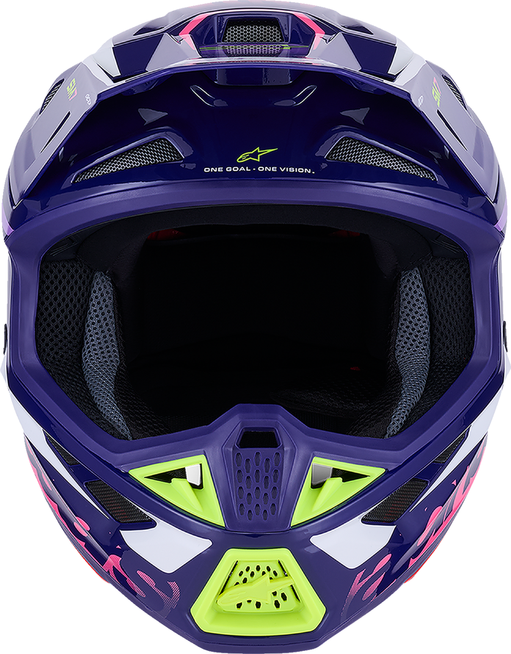 ALPINESTARS, Alpinestars SM7 Helmet - Deed Gloss Purple/Pink Large - Enhanced Impact Protection and Ventilation