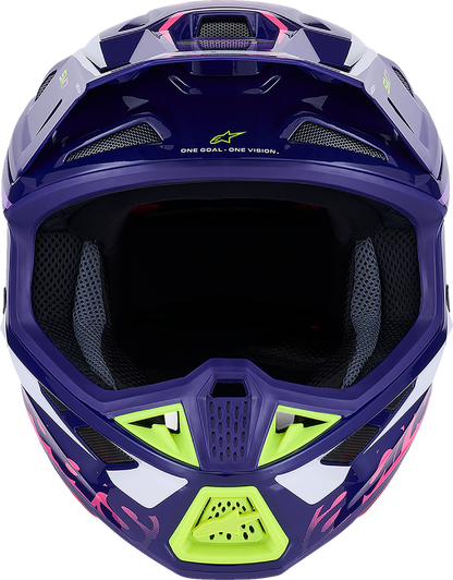 ALPINESTARS, Alpinestars SM7 Helmet - Deed Gloss Purple/Pink Large - Enhanced Impact Protection and Ventilation