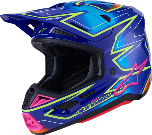 Alpinestars SM7 off-road racing helmet with lightweight design, superior ventilation, and impact protection in medium size.