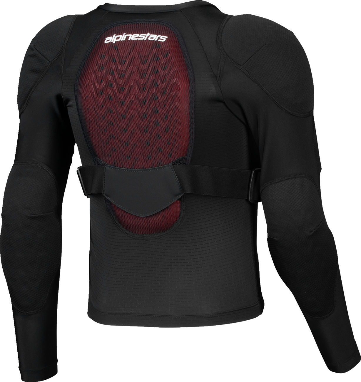 Alpinestars Youth Bionic Plasma LT motorcycle jacket in black and white, size large, with protective armor details visible.