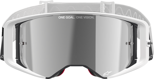 ALPINESTARS GOGGLES, Alpinestars Goggless Supertech Goggle with Silver Mirror Lens - Impact-Resistant Polycarbonate Frame