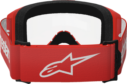 ALPINESTARS GOGGLES, Alpinestars GOGGLES Vision 3 Goggle - Red Frame with Clear Lens, Part 5103325-3067