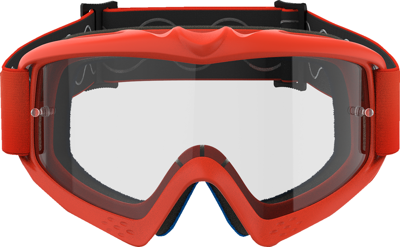 ALPINESTARS GOGGLES, Alpinestars Youth Vision Goggle with Clear Lens and Orange Frame – Part 5140125-430