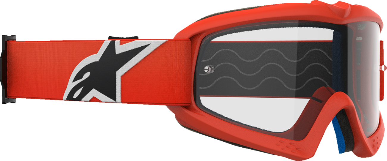 ALPINESTARS GOGGLES, Alpinestars Youth Vision Goggle with Clear Lens and Orange Frame – Part 5140125-430