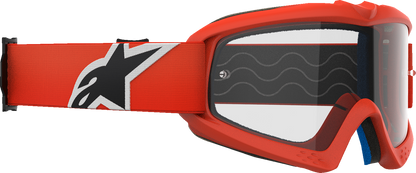 ALPINESTARS GOGGLES, Alpinestars Youth Vision Goggle with Clear Lens and Orange Frame – Part 5140125-430