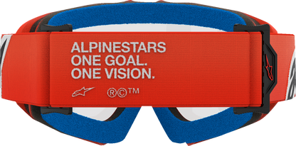 ALPINESTARS GOGGLES, Alpinestars Youth Vision Goggle with Clear Lens and Orange Frame – Part 5140125-430
