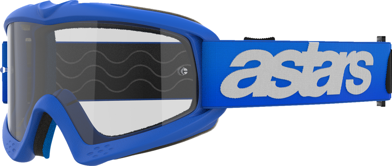 ALPINESTARS GOGGLES, Alpinestars GOGGLES Youth Vision Blaze Blue Clear Lens - Part 5140325-7189