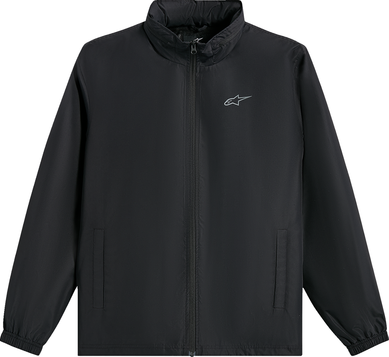 Alpinestars Overhaul Racer Jacket in black, size XL, featuring protective gear and stylish design for motorcycle riding.