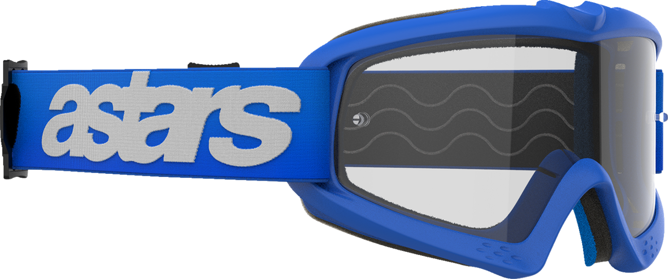 ALPINESTARS GOGGLES, Alpinestars GOGGLES Youth Vision Blaze Blue Clear Lens - Part 5140325-7189