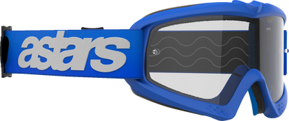 ALPINESTARS GOGGLES, Alpinestars GOGGLES Youth Vision Blaze Blue Clear Lens - Part 5140325-7189