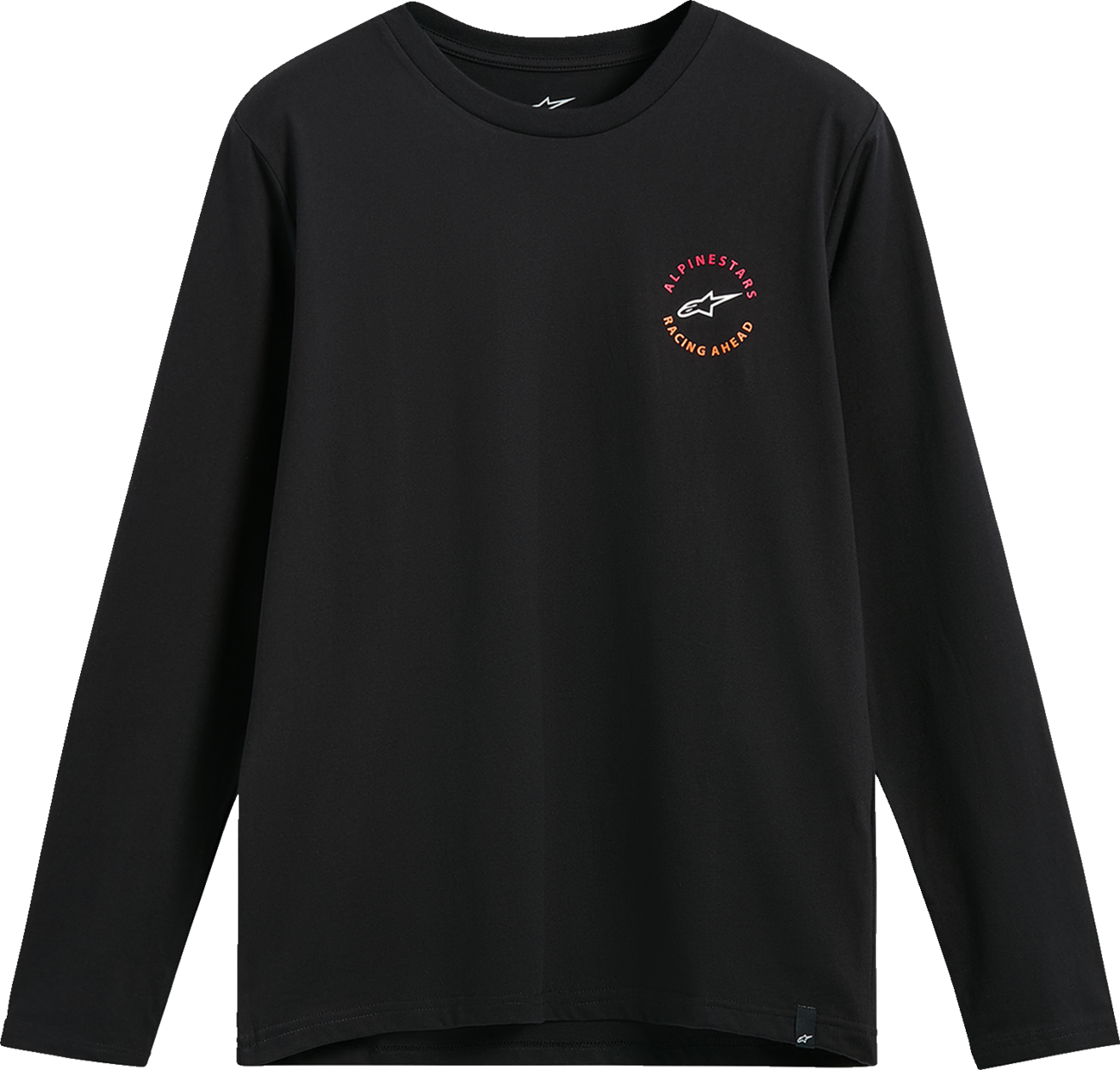 Alpinestars True Long-Sleeve CSF T-Shirt in black, 2XL, featuring the Alpinestars logo on the front.