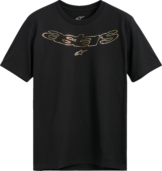 ALPINESTARS, Alpinestars Luxo CSF T-Shirt - Black 2XL - Comfortable Cotton-Poly Blend with Logo Artwork