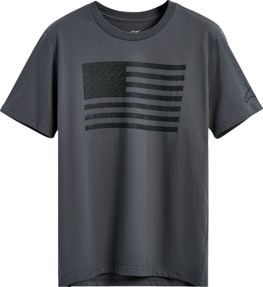 Alpinestars Wavings CSF T-Shirt in charcoal, front view showing logo and casual fit, size XL.