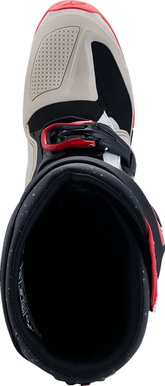 ALPINESTARS, Alpinestars Tech 7 Enduro Boots - Black, Light Gray & Bright Red, US 14 - Part 2010426-1903-14