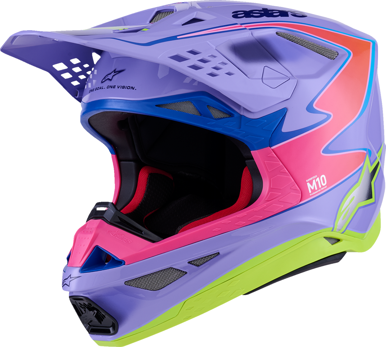 Alpinestars Supertech M10 Jett Lawrence R01 MIPS® racing helmet in XL with sleek black design and aerodynamic vents.