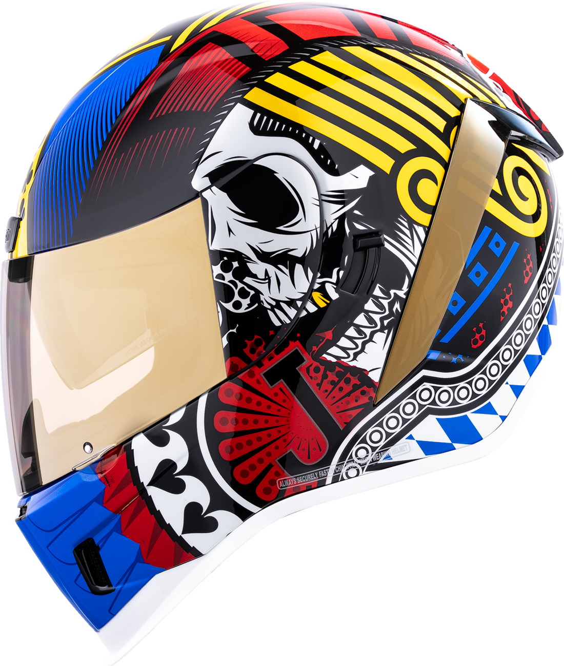 ICON Airform™ Helmet Lucky Lid 5 MIPS® in Glory color, medium size, showing the helmet's sleek design and venting features.