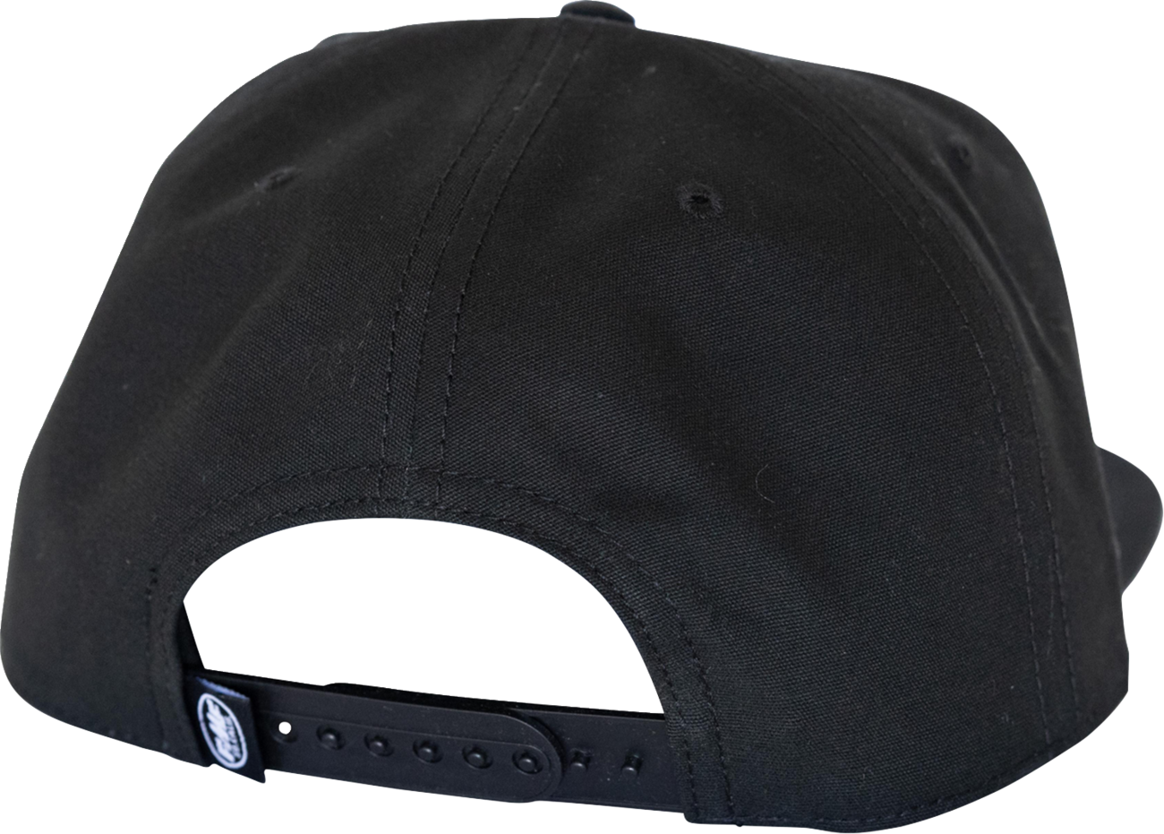 Black FMF Blackstar hat featuring a curved brim and logo embroidery, made from black fabric with adjustable strap.