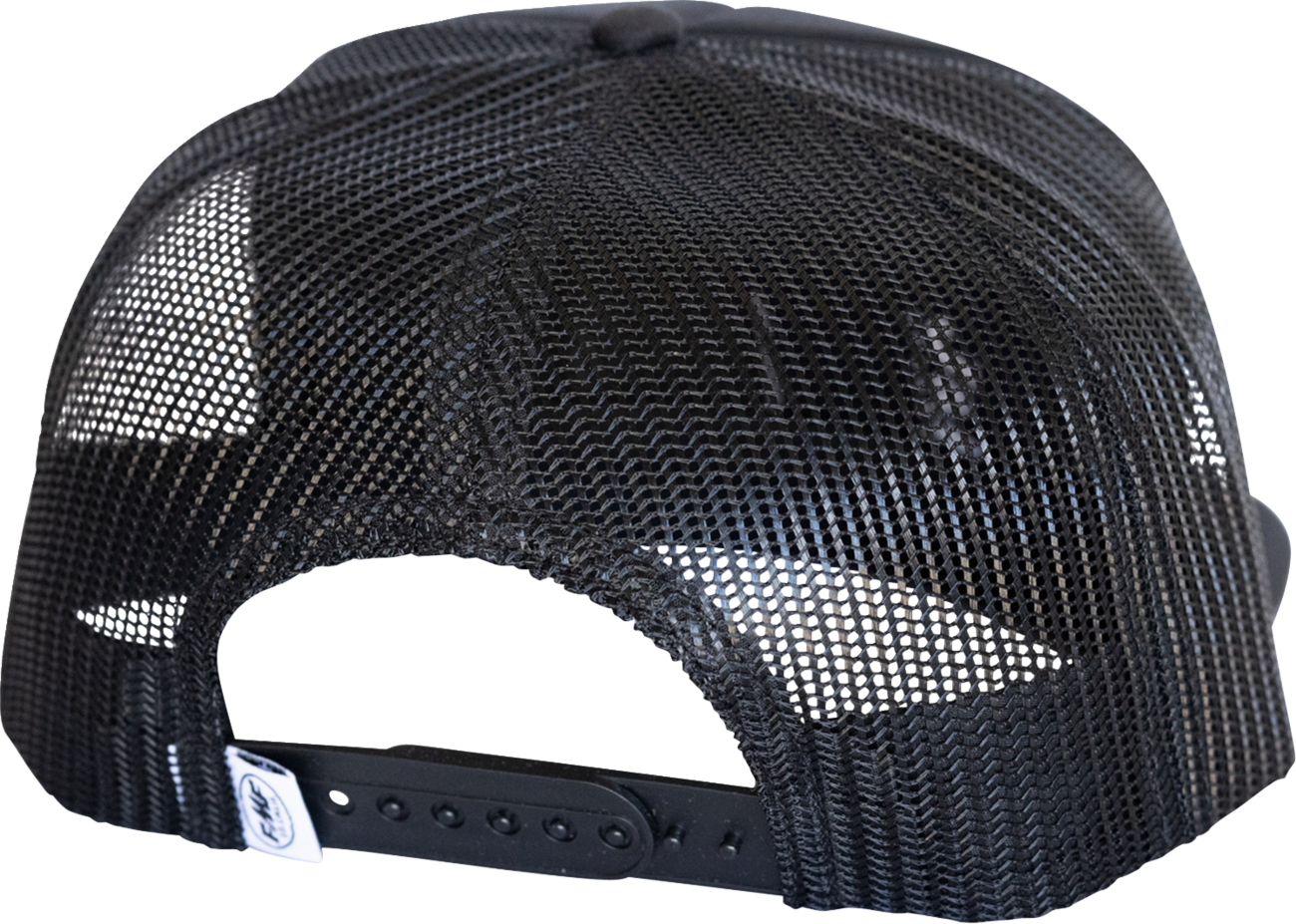 FMF Hauler Hat Black FA25196911BLK - Durable Rope Trim and Classic Design