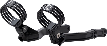 LEGEND SUSPENSION, Legend Suspension Revo ARC External Reservoir Mounts for Harley-Davidson CVO and FL Models - Black (Part #1313-0274)