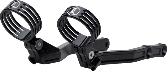 LEGEND SUSPENSION, Legend Suspension Revo ARC External Reservoir Mounts for Harley-Davidson CVO and FL Models - Black (Part #1313-0274)