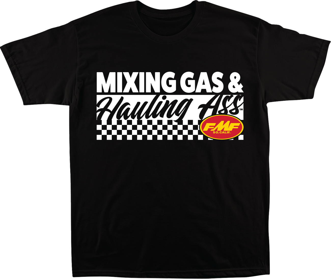 Black FMF Mixin T-Shirt in XL size, made of soft cotton with a premium fit, featuring a casual and comfortable style.