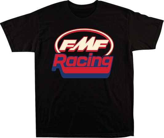Black FMF The Edge T-Shirt in Medium featuring a graphic design, made from comfortable fabric for casual wear.