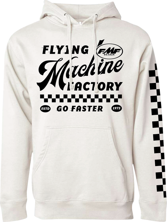FMF Faster Hoodie in Bone color, 2XL size, featuring comfortable fabric and stylish design, shown in the image.