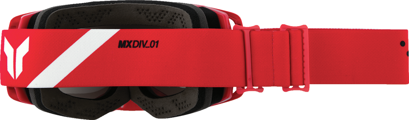 THOR Activate Goggle Flite Red with Mirror Lens, motorcycle goggles designed for motocross and off-road riding.