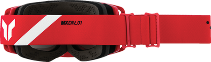 THOR Activate Goggle Flite Red with Mirror Lens, motorcycle goggles designed for motocross and off-road riding.