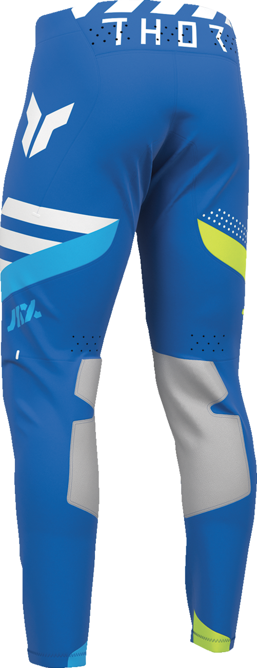 Blue THOR Sportmode Synth Pants in US size 38, featuring sleek athletic design and advanced fabric for active wear.