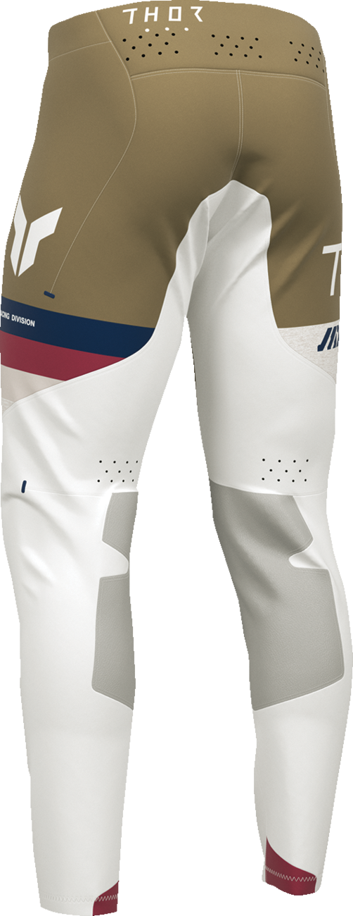 THOR Sportmode League Pants in white and copper, US 31, showing sleek design and sporty fit, part number 2901-12268.