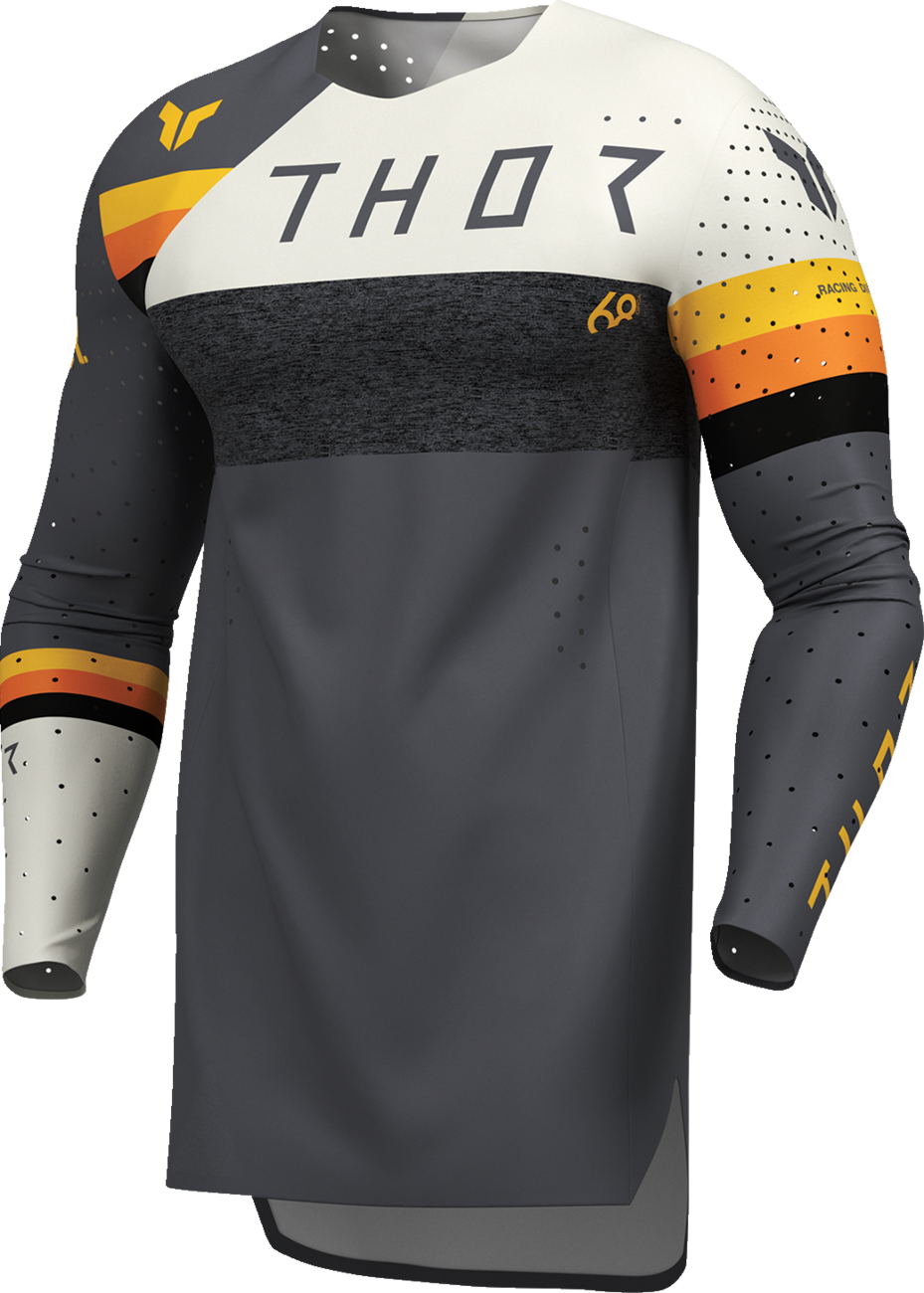 THOR Sportmode League Jersey in charcoal and white, small size, featuring athletic design and brand logo.
