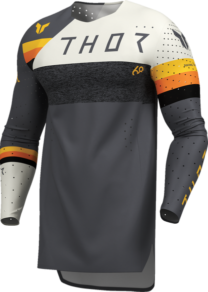 THOR Sportmode League Jersey in charcoal and white, small size, featuring athletic design and brand logo.
