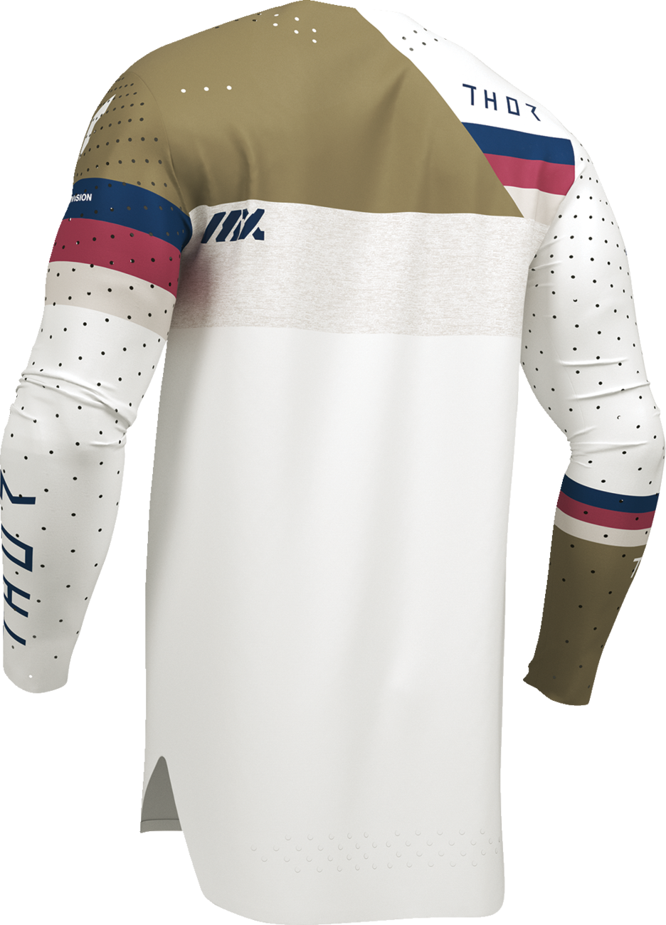 THOR, THOR Sportmode League Jersey - White and Copper, Medium - Part Number 2910-8365