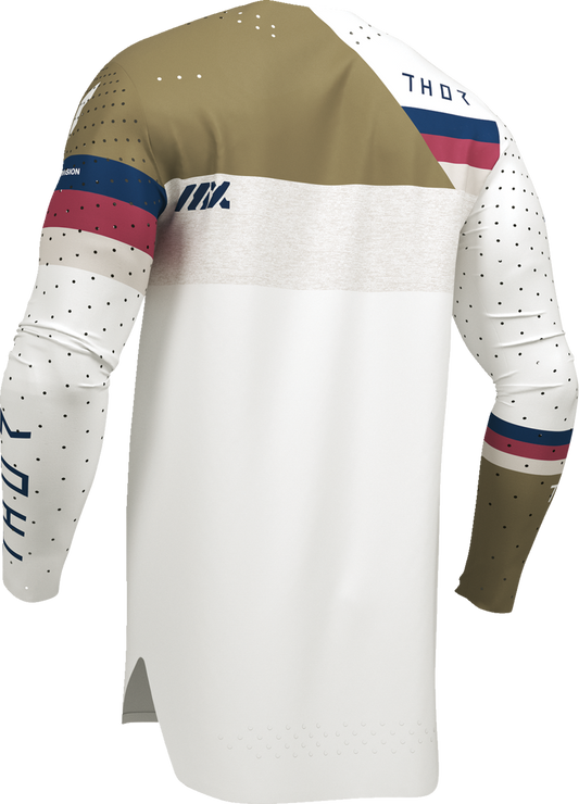 THOR, THOR Sportmode League Jersey - White and Copper, Medium - Part Number 2910-8365