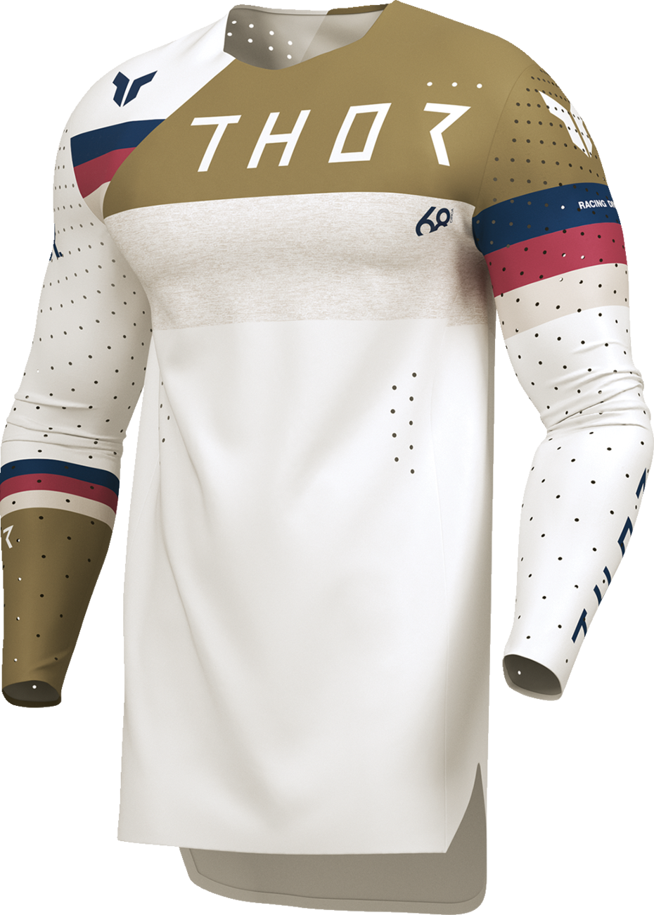 THOR, THOR Sportmode League Jersey - White and Copper, Medium - Part Number 2910-8365