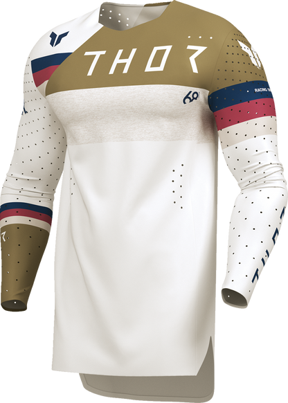 THOR, THOR Sportmode League Jersey - White and Copper, Medium - Part Number 2910-8365