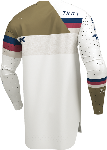THOR, THOR Sportmode League Jersey - White and Copper, Medium - Part Number 2910-8365