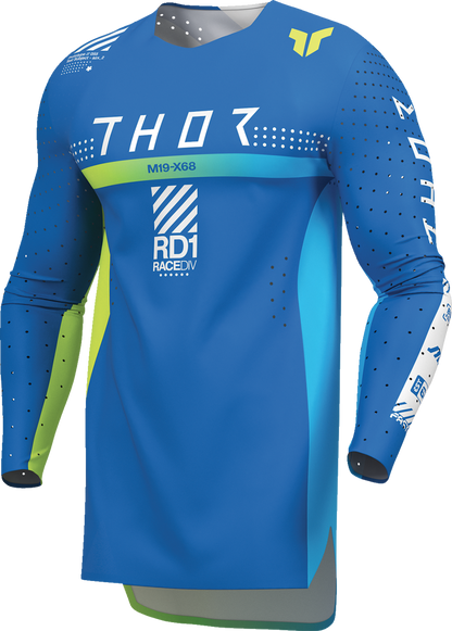 Blue THOR Sportmode Synth Jersey in large size, featuring sleek design and athletic fit, perfect for sports and active wear.