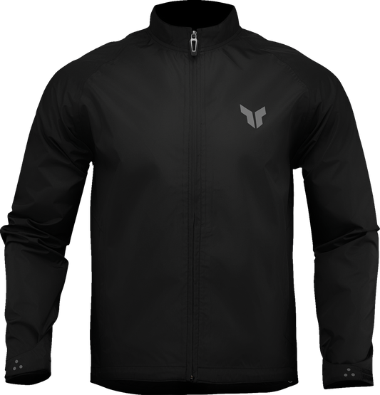 Black THOR Pack Jacket for men in 2XL size, featuring a sleek design and durable fabric, ideal for outdoor activities.