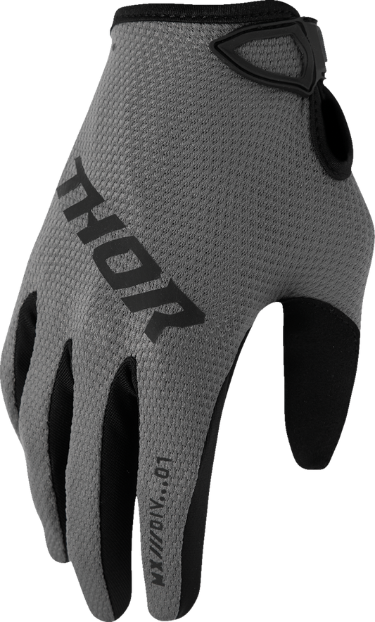 THOR, THOR Women's Ridemode Static Gloves - Gray, Part Number 3331-0301