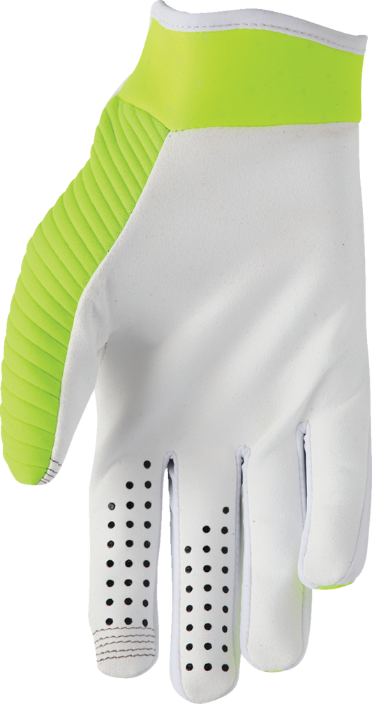 THOR Launchmode CW gloves in acid color, XL size, showing durable construction and secure wrist closure, model 3330-8317.
