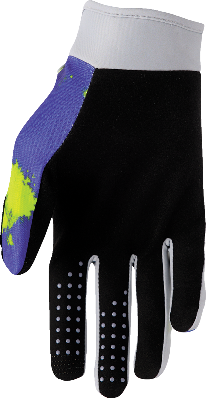 Gray THOR Launchmode bleach gloves in 2XL size with acid-resistant material, designed for protection during cleaning tasks.