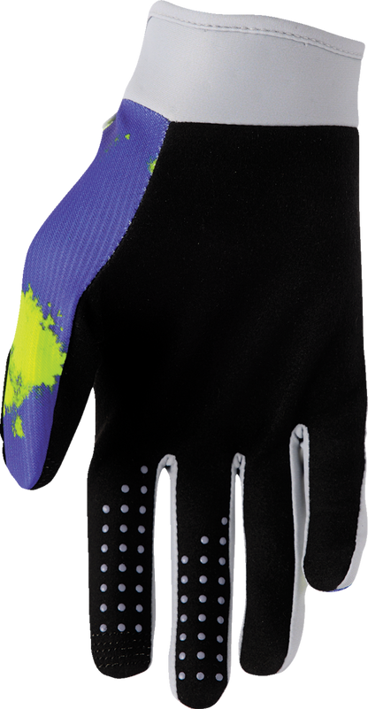 Gray THOR Launchmode bleach gloves in 2XL size with acid-resistant material, designed for protection during cleaning tasks.