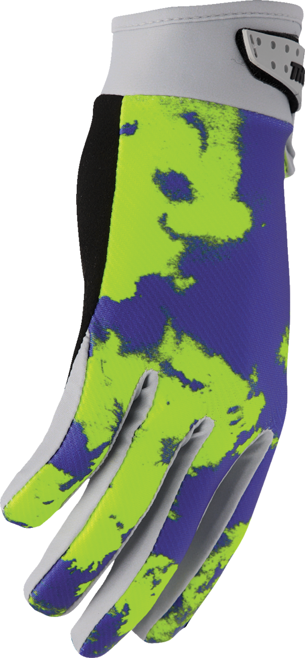 Gray THOR Launchmode bleach gloves in 2XL size, made for protective cleaning and stain resistance.