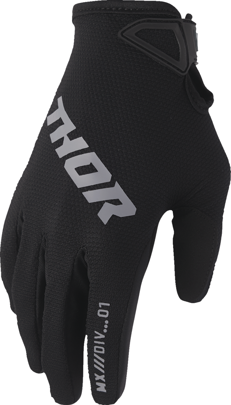 THOR, THOR Ridemode Static Gloves - Black, Size XS - Part Number 3330-8331