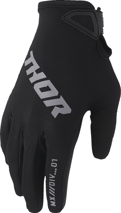 THOR, THOR Ridemode Static Gloves - Black, Size XS - Part Number 3330-8331