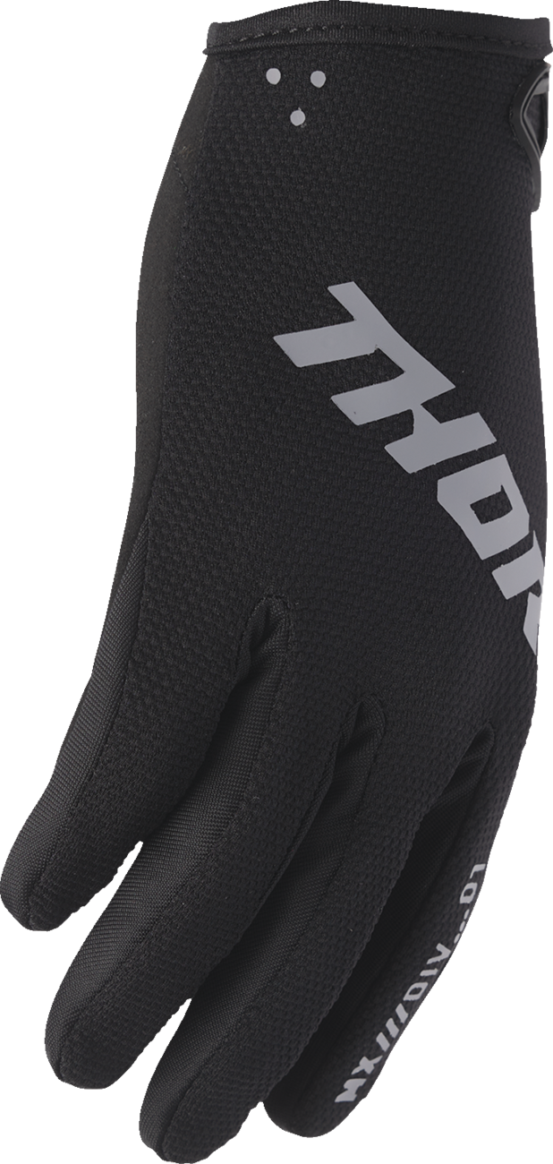 THOR, THOR Ridemode Static Gloves - Black, Size XS - Part Number 3330-8331